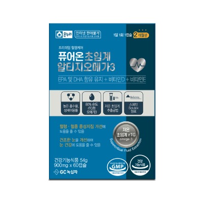 퓨어온 초임계 알티지 오메가3 60캡슐 (2개월분)